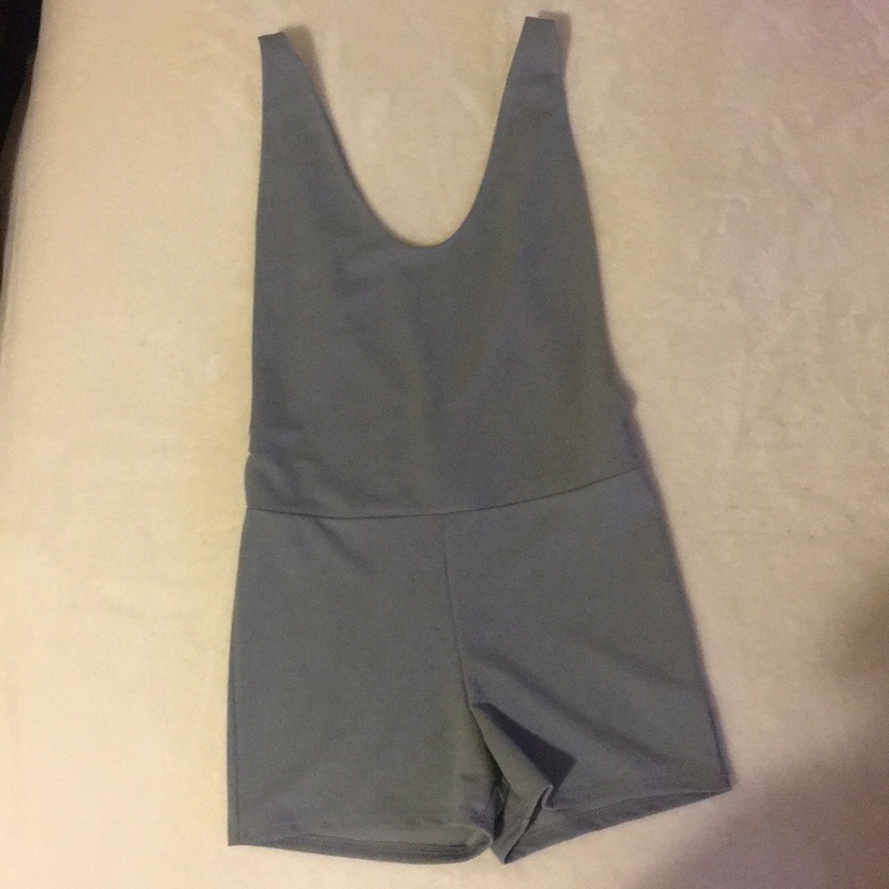 Grey/blue Romper